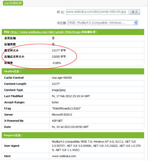 GZip壓縮后的圖片體積大過(guò)原體積