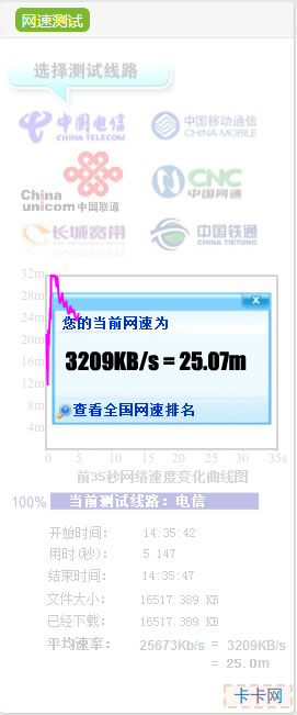 網(wǎng)速測試